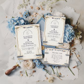 Classic Sailboat Coastal Wedding Kaart