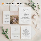 Éventail Programmes de mariage classique simple en noir et