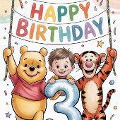 Invitation Winnie the Pooh | Happy Birthday