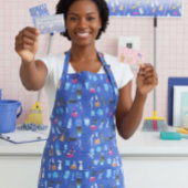 Carte De Visite Service de nettoyage pourpre Éclairage Janitorial