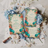 Invitation Coastal Seashell Wedding