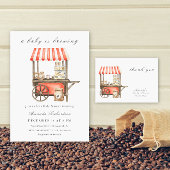 Poster Coffee baby shower - favors, please take one