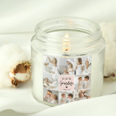 Collage Foto Roze We houden van je oma Best Gift T-shirt