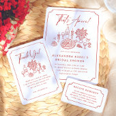 Poster Carte de recette de douche de mariée That's Amore