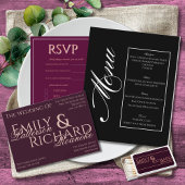 Invitation Colorful Boho Minimalist Black & White Chic