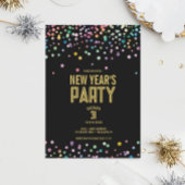 Colorful Confetti nieuwjaarsfeest Button Pin