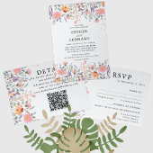 Invitation Mariage Fleur sauvage de printemps coloré