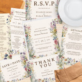 Kleurrijke Bloemen Bloemisterij Waterverf Bruiloft Poster