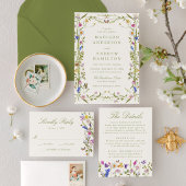 Numéro de table de mariage champêtre coloré