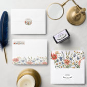 Numéro De Table Fleurs sauvages colorés Numéro de tableau (Personnalisez la collection de ce créateur indépendant.)