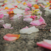 doodle coeur amour rond autocollant mariage