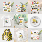 Invitations En Acrylique Construction 2e anniversaire