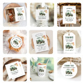 Invitation Watercolor Tractor 3ème fête d'anniversaire