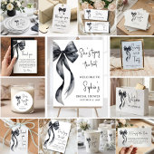 Étiquettes de faveur de douche de mariage à ruban