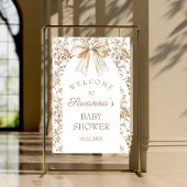 Assiettes En Carton Elégant Baby shower Coquette Bow & Chinoiserie