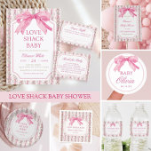 Coquette Baby shower QR Code Gift Registry Informatiekaartje