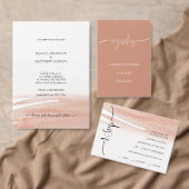 Elégant Coral Mariage d'été carte de siège (Personnalisez la collection de ce créateur indépendant. )