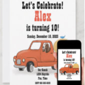 Assiettes En Carton Pays Pickup Camion Anniversaire