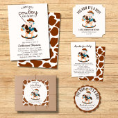 Invitation Western Cowboy Rocking Horse Boy Baby shower