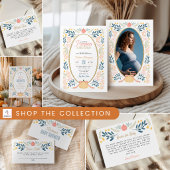 Invitation Fête de bébé citrouilles et ruban d'automne