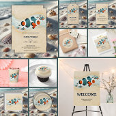 Invitation Parties scintillant artisanale Poisson clown Baby 