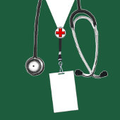 Verpleegkundige Afstuderen groene struikelen Etiket