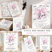 Coquette Roze Bow Boo Baby shower Servet