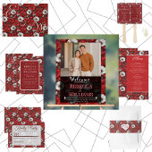 Romantic Anemones Sparkle City Wedding Menu