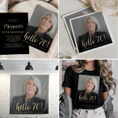 Serviette En Papier Bonjour 70 Seveneth Anniversaire Photo