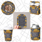 Cozy Custom Carnation Accent Mountain Wedding Pickleball Paddle