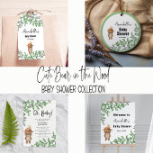 Assiettes En Carton Bear mignonne dans le Baby shower du bois