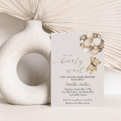 Ours mignon Avec Ballons Baby shower Invitation