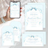 Ballotins Joli ruban bleu arc preppy boho bébé garçon douche