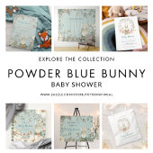 konijnenblad dank u Baby shower Ronde Sticker