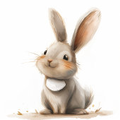 Joli lapin rose Anniversaire Merci Favoriser Sacs