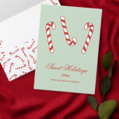 Kerstpatroon met rode en witte snoepriet bedankdoosjes (Personaliseer de collectie van deze zelfstandige maker.)