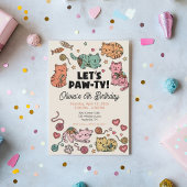 Invitation d'anniversaire de chaton mignon