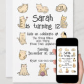 Schattigee Katten Verjaardagsfeestje, Bedankkaart