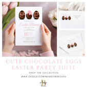 Serviette En Papier Joyeux oeufs au chocolat de Pâques