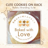 Carte De Visite Joli code QR de révision sur présentoir à biscuits