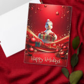 T-shirt En Tri-matière Cute Duck Christmas Holiday (Personnalisez la collection de ce créateur indépendant.)