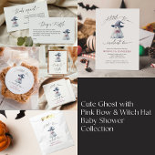 DIAPER RAFFLE BOOK REQUEST HALLOWEEN GHOST HAT INFORMATIEKAARTJE