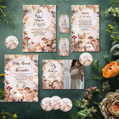 Assiettes En Carton Forêt de verdure mignonne Animaux Baby shower des