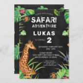 Assiettes En Carton Jote Boys Jungle Safari Giraffe Anniversaire