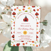 Assiettes En Carton Un mignon bug Ladybug 1er anniversaire