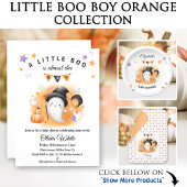 Assiettes En Carton Un Little Boo est presque attendu Baby shower d'Ha
