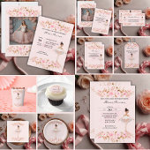 Invitation Jote Modern Little Ballerina Baby shower photo