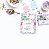 Carte de remerciements de Baby shower pour filles 
