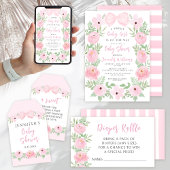 Serviette En Papier Fer rose avec douche avant bébé à arc mignon