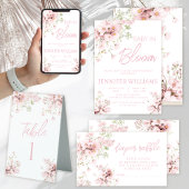 Poster Pink Floral quand la Baby Bloom Callendar